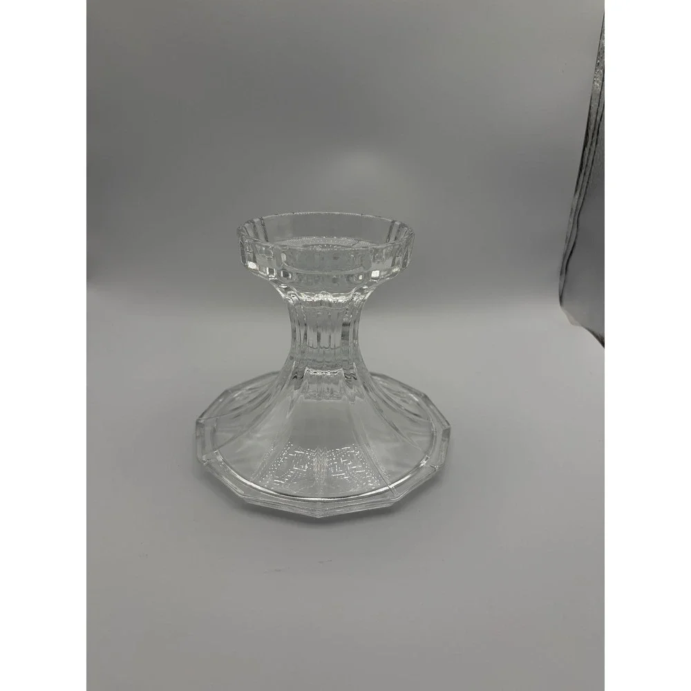 Vintage Towle 24% Lead Crystal Pedestal Candle‎ Holder Base USA Replacement